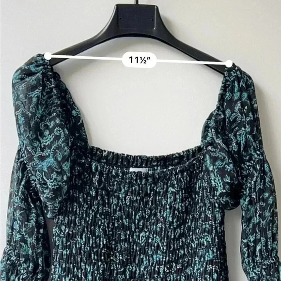 Misa Los Angeles Rashida Maxi Dress - Green Floral on Black- Size S - Picture 14 of 16